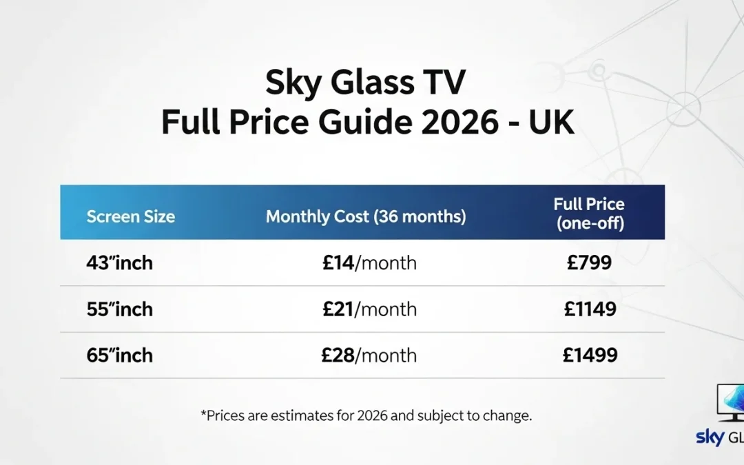 How Much Is Sky Glass TV in the UK? — Full Price Guide 2026