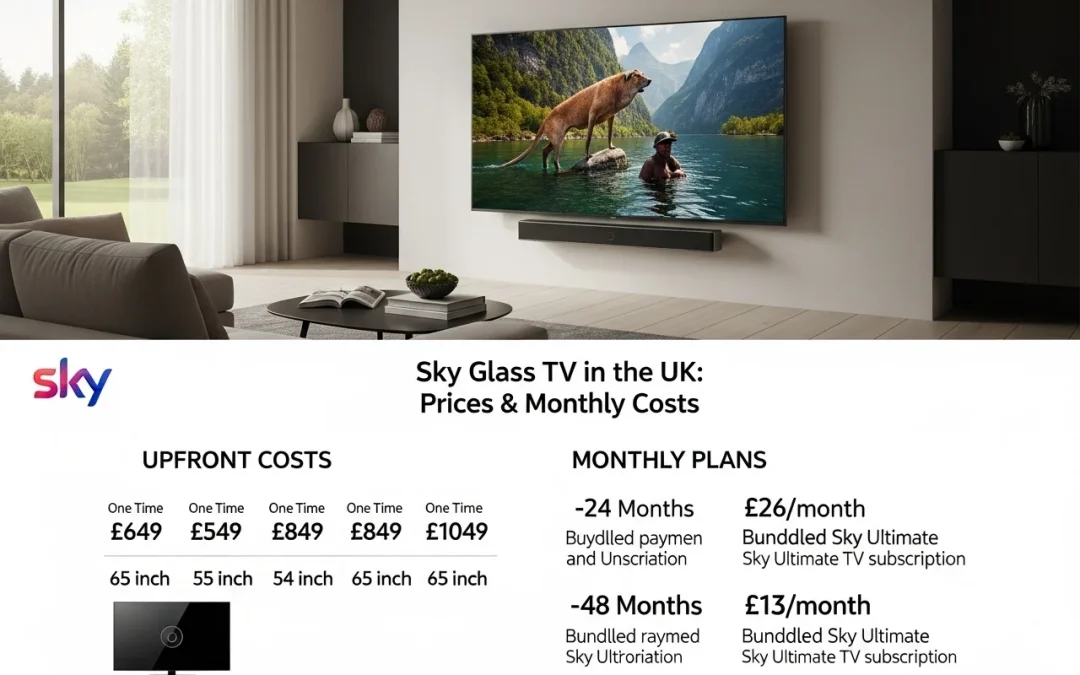 How Much Is a Sky Glass TV in the UK? Prices & Monthly Costs