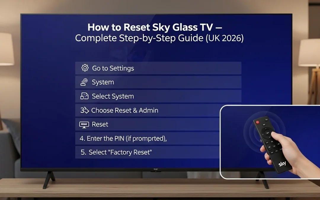 How to Reset Sky Glass TV – Complete Step-by-Step Guide (UK 2026)